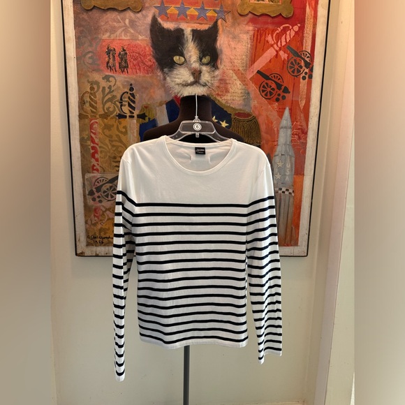 Jean Paul Gaultier Matelot mens Navy white striped long sleeve